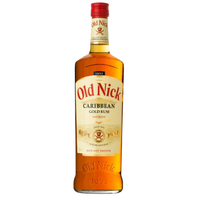 OLD NICK dark caribbean rum 100cl France л.