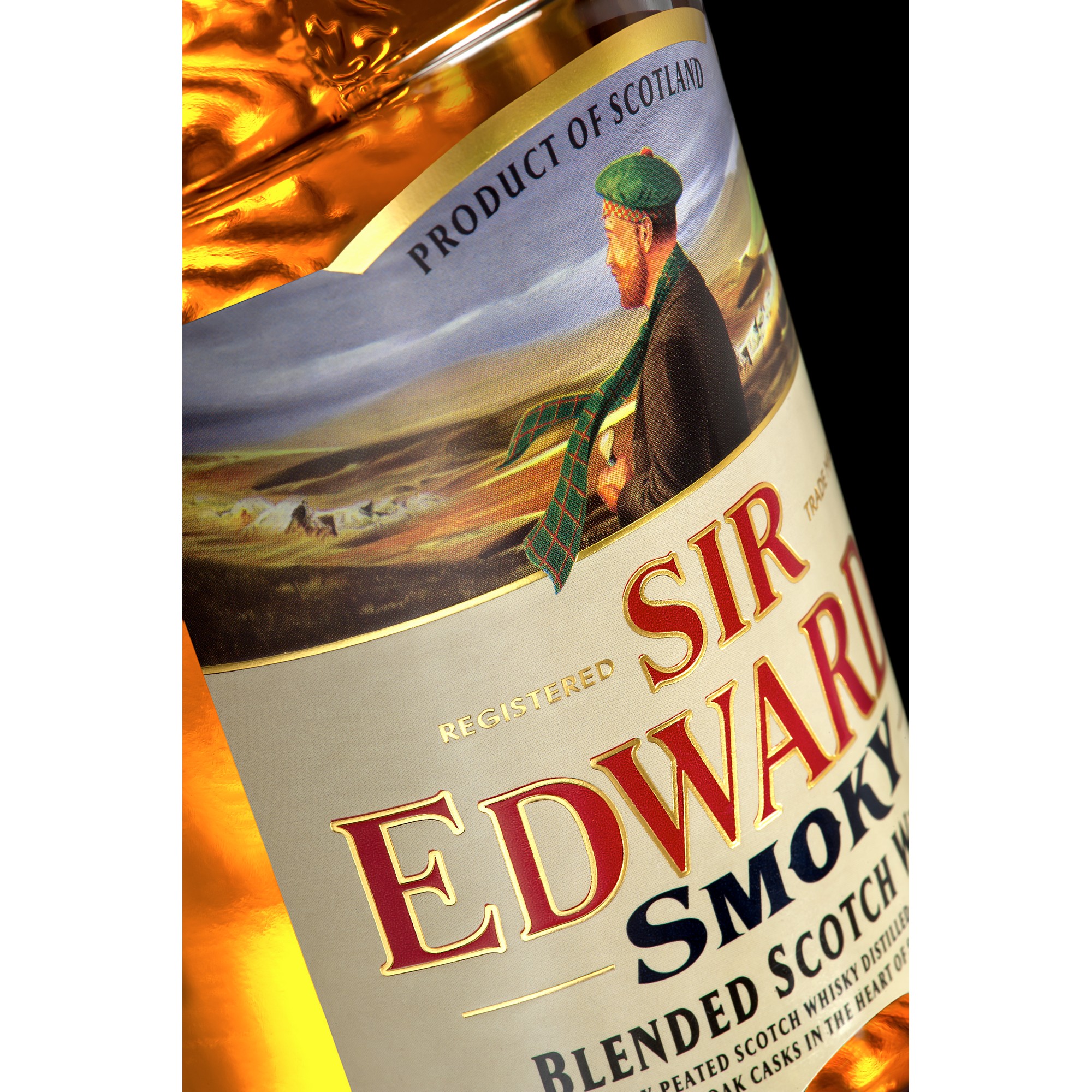 SIR EDWARD'S SMOKY blended scotch whisky 100cl 1.000 л.