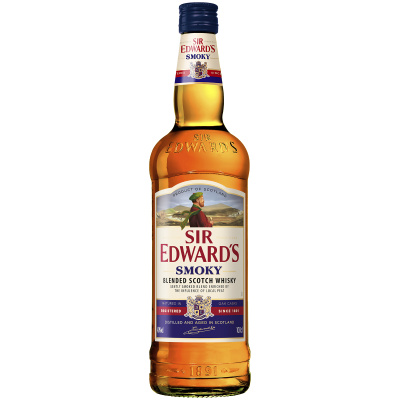 SIR EDWARD'S SMOKY blended scotch whisky 100cl 1.000 л.