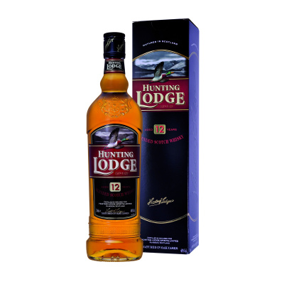 HUNTING LODGE blended Scotch Whisky 12YO + giftbox 70cl 0.700 л.
