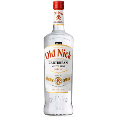 OLD NICK white caribbean rum 100cl France л.