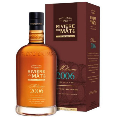 RIVIERE DU MAT Rum Vintage 2006 + giftbox 70cl France л.