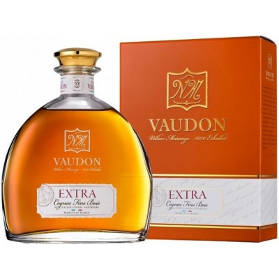 VAUDON Cognac EXTRA shaped bottle 70cl + giftbox 0.700 л.