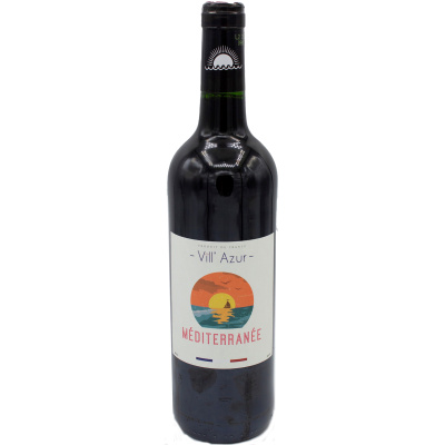 VILL'AZUR IGP Mediterranee AOP rouge France л.